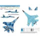 Foxbot 48-067t 1/48 Sukhoi Su27ubm Air Force Of Ukraine Digital Camouflage Stickers With Masks And Additional Numbers