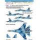Foxbot 48-067t 1/48 Sukhoi Su27ubm Air Force Of Ukraine Digital Camouflage Stickers With Masks And Additional Numbers