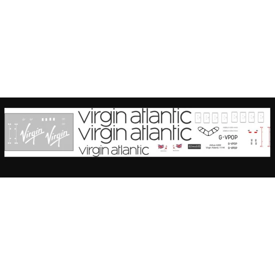Bsmodelle 144595 1/144 Airbus A350 Virgin Atlantic Decal Model