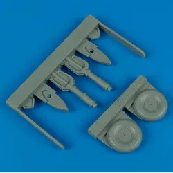 Quickboost 48257 1/48 Junkers Ju 87 Stuka Uncovered Wheels For Hasegawa