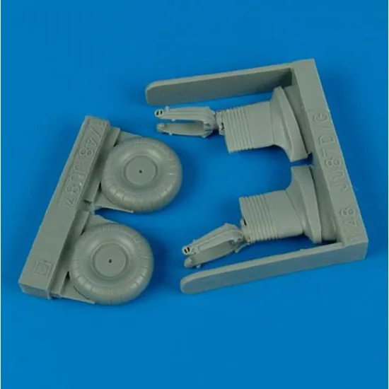 Quickboost 48260 1/48 Junkers Ju 87 Stuka Uncovered Wheels Ii For Hasegawa