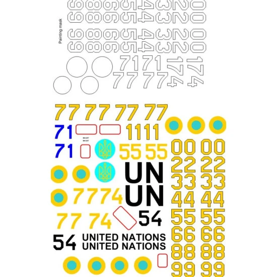 Bsmodelle 720477 1/72 Mil Mi 26 Ukrainian Operators Decal Model