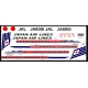 Bsmodelle 144590 1/144 Mc Donnell Douglas Dc 8 Japan Airlines Decal Model