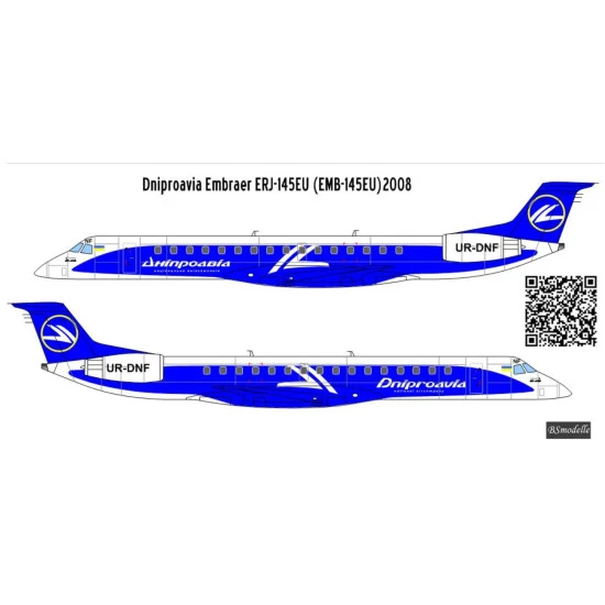 Bsmodelle 144591 1/144 Embraer Emb145 Dniproavia Decal Model