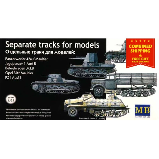 Master Box 3505 1/35 Separate Caterpillar Tracks Plastic Model Kit