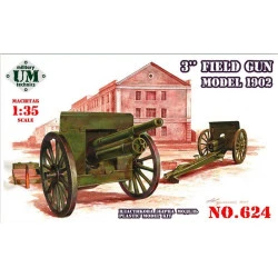 3 inch field gun, model 1902 United States WWI 1/72 UMmT 624