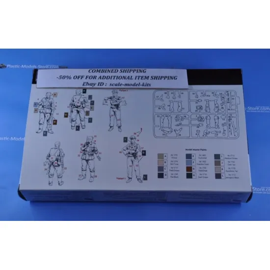 Us Stock Master Box 3510 1/35 German Military Men 1939 1942 Figures Kit