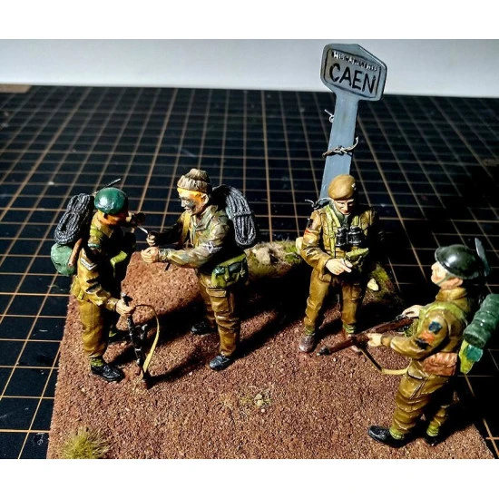 Master Box 3512 1/35 Wwii British Troops, Caen, 1944 Plastic Model Kit
