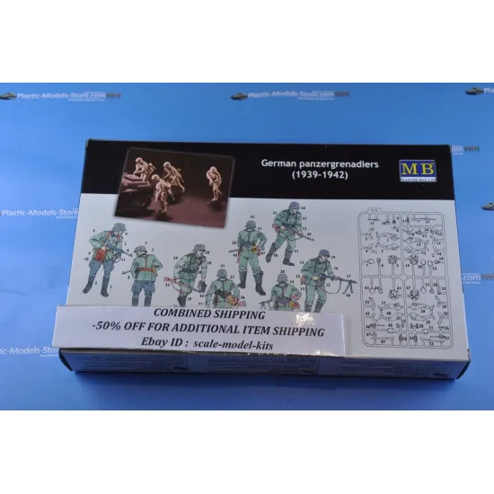 Master Box 3513 1/35 German Panzergrenadiers 1939 1942 Ww Ii Plastic Figures Kit