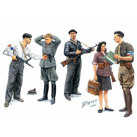 Master Box 3551 1/35 Wwii Maquis French Resistance 1944 Plastic Model
