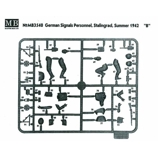 Master Box 3540 1/35 German Signals Personnel Stalingrad 1942 Model Kit