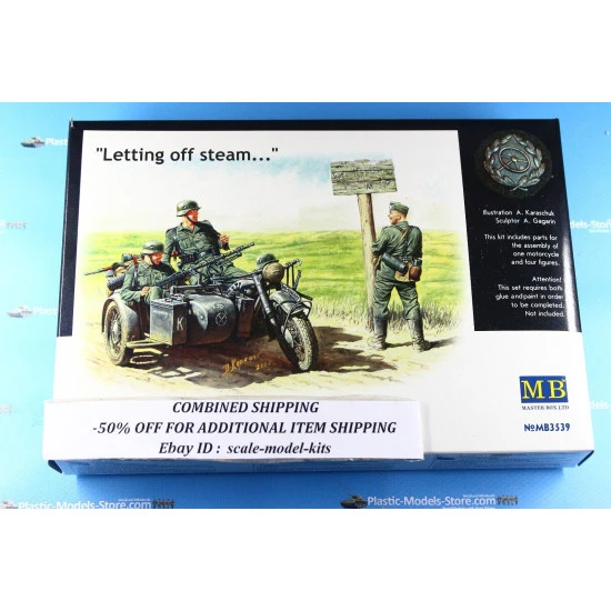 Master Box 3539 1/35 German Motorcyclists 1940 1943 Figures Model Kit