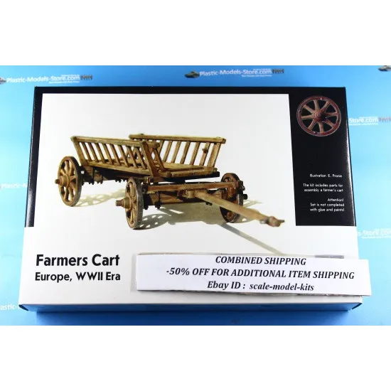 Master Box 3537 1/35 Farmers Cart Europe Wwii Era Model Kit