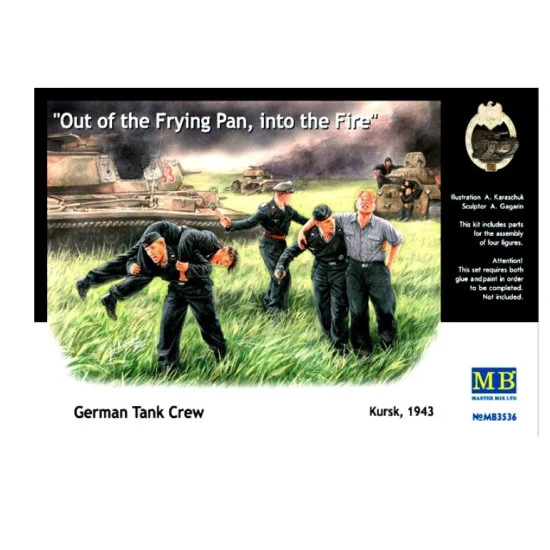 Master Box 3536 1/35 German Tank Crew Kursk 1943 Plastic Figures Kit
