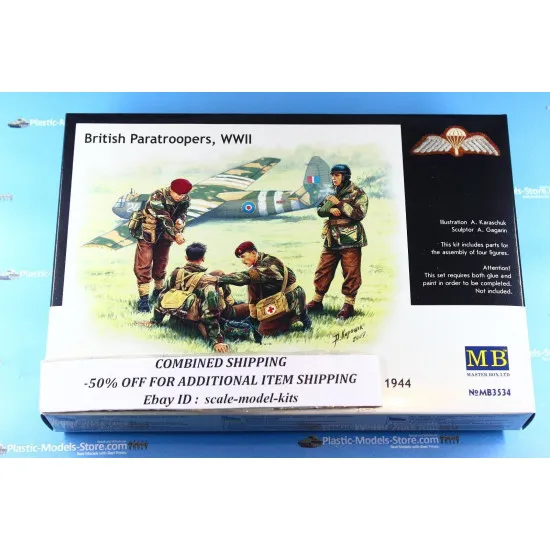Master Box 3534 1/35 British Paratroopers 1944 Figures Model Kit