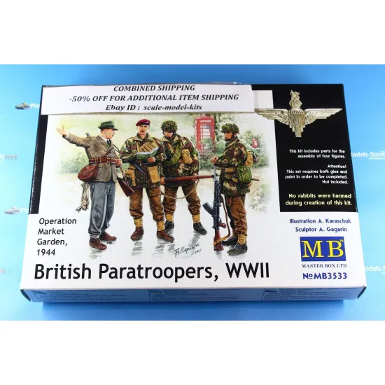 Master Box 3533 1/35 British Paratroopers 1944 Figures Kit