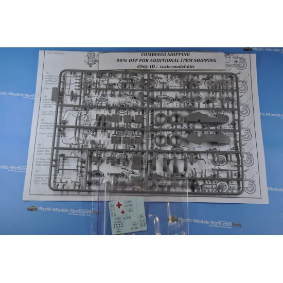 Master Box 3528 1/35 Wwii German Motorcycle Plastic Model