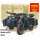 Master Box 3528 1/35 Wwii German Motorcycle Plastic Model