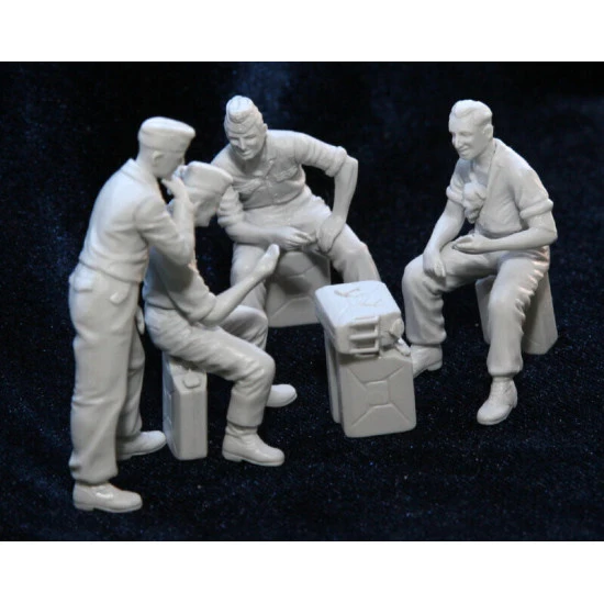 Master Box 3525 1/35 Wwii Germans Playing Skatspieler Plastic Model