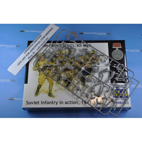 Master Box 3523 1/35 Eastern Front. Soviet Infantry In Action 1941 1942 Model Kit