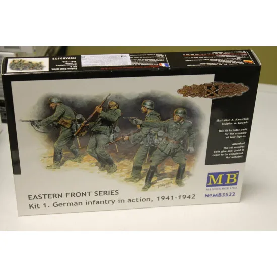 Master Box 3522 1/35 Eastern Front. German Infantry In Action 1941 1942 Plastic Model Kit