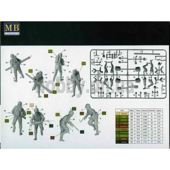 Master Box 3520 1/35 D Day 6th June 1944 Figures Model Kit