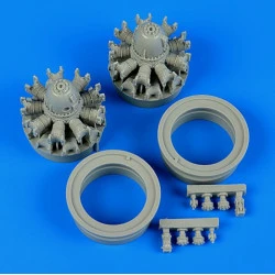Quickboost 48570 1/48 Pv-1 Ventura Engines For Revell Accessories For Aircraft