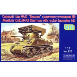 Tank M42 with T40 rocket launcher WWII 1/72 UM 223