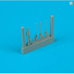 Quickboost 72054 1/72 Junkers Ju 88a-4 Gun Barrels For Hasegawa Accessories Kit