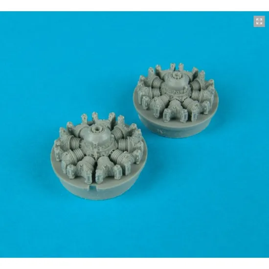 Quickboost 72059 1/72 S2f-1 Tracker Engines For Hasegawa Accessories Kit