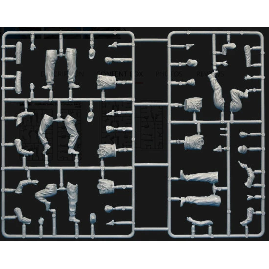 Miniart 35060 1/35 German Tank Crew France 1944 Plastic Figures Kit
