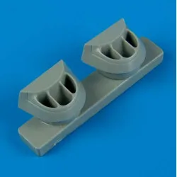 Quickboost 72198 1/72 P-38j Lightning Correct Air Intakes For Academy