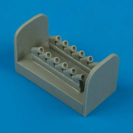 Quickboost 72236 1/72 Spitfire Pr Xix Exhaust For Airfix Accessories For Aircraft