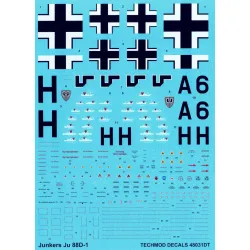 Techmod 48031 1/48 Junkers Ju-88d-1 Wet Decal Wwii