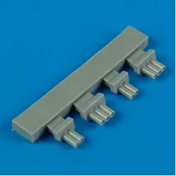 Quickboost 72337 1/72 F6f-3/5 Hellcat Exhaust For Eduard Accessories Kit