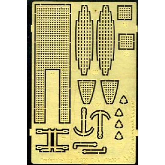 Orel 324/1 1/200 Photoetching For Battleship Fredericksburg 1864