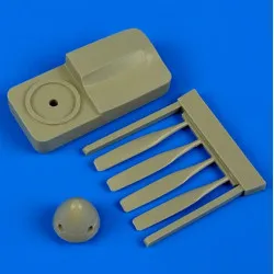 Quickboost 72432 1/72 P-51d/K Mustang Propeller W/Tool For Tamiya Accessories