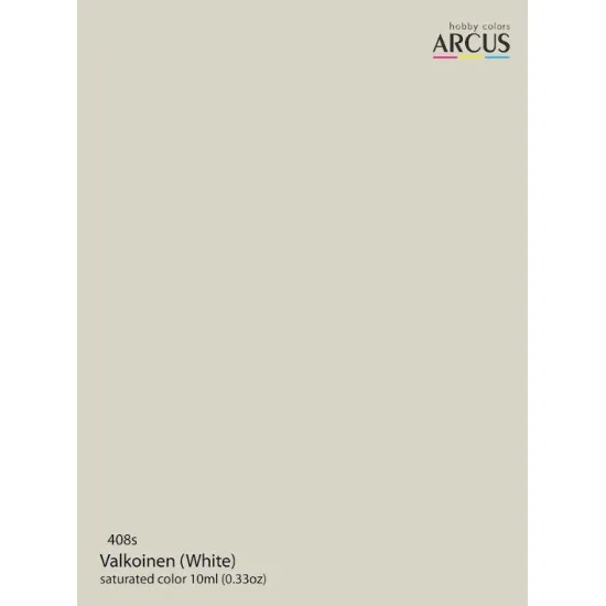 Arcus A408 Acrylic Paint Valkoinen White Saturated Color