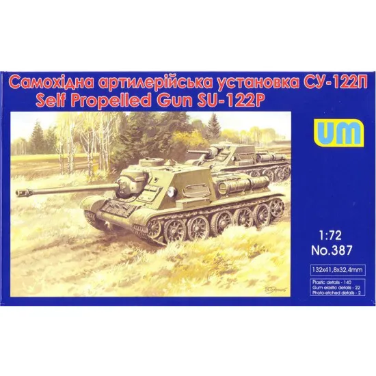 SU-122III Soviet self-propelled artillery gun WWII 1/72 UM 387