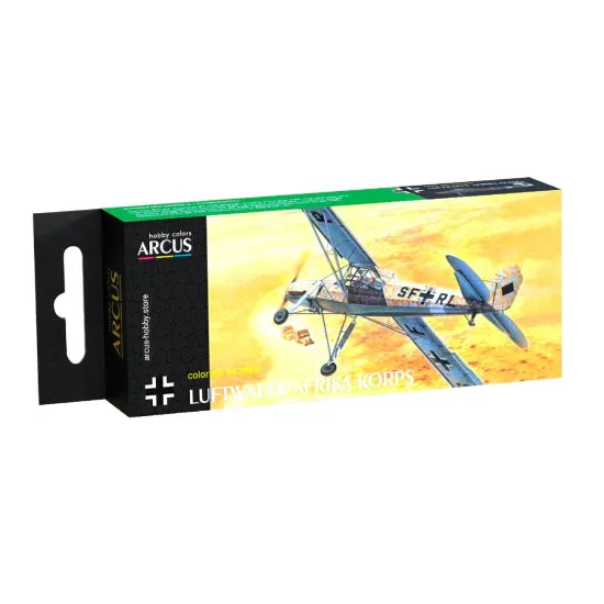 Arcus A2009 Acrylic Paints Set Luftwaffe Afrika Korps 6 Colors In Set 10ml