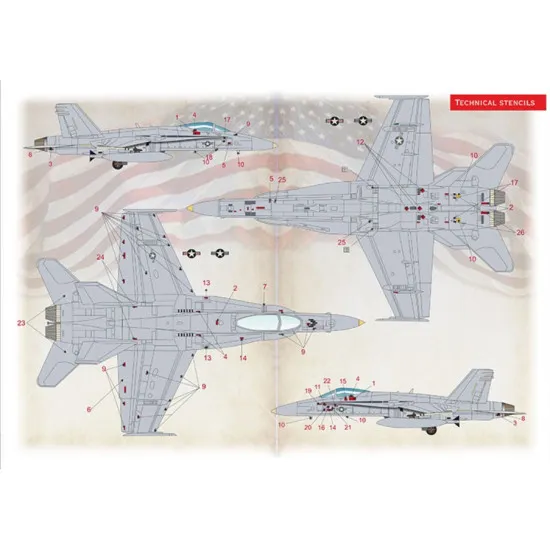 Print Scale 72-500 1/72 Decal For Hornet Fa18a Accessories For Aircraft