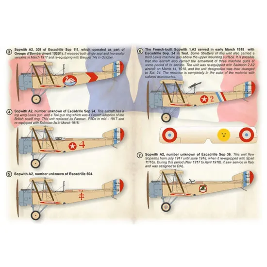 Print Scale 72-501 1/72 Decal For French Sopwith 1 Strutter