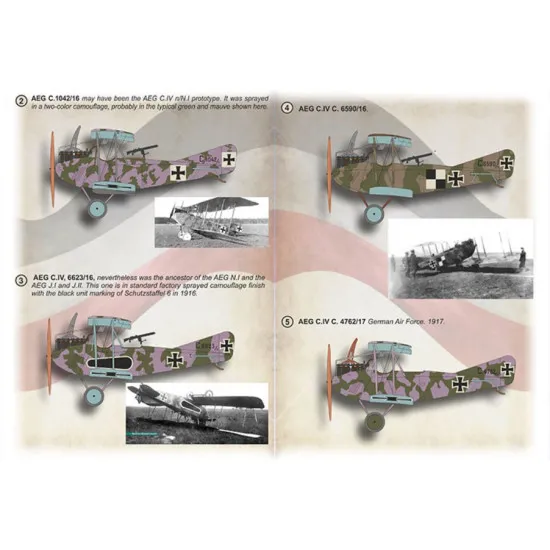 Print Scale 72-503 1/72 Decal For Aeg C.iv Accessories For Aircraft