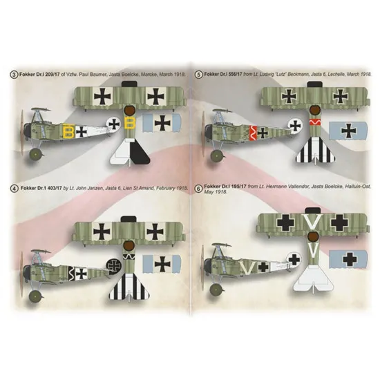 Print Scale 72-504 1/72 Decal For Fokker Dr I Accessories Kit Print Scale 72-504 1/72 Decal For Fokker Dr I Accessories Kit