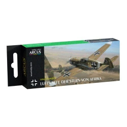Arcus A2016 Acrylic Paints Set Luftwaffe Der Stern Von Afrika 6 Colors In Set 10ml