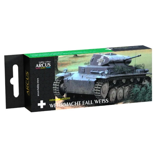 Arcus A2099 Acrylic Paints Set Wehrmacht Fall Weib 6 Colors In Set 10ml