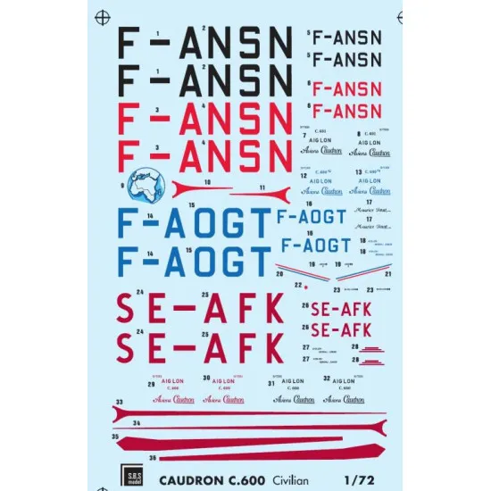 Sbs 7013 1/72 Caudron C.600 Aiglon Civilian Full Kit Resin Model Kit