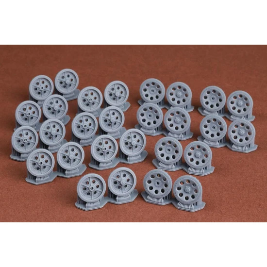 Sbs 3d031 1/35 Sd.kfz 251 Roadwheel Set With Solid Hubs Resin Kit