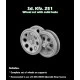 Sbs 3d031 1/35 Sd.kfz 251 Roadwheel Set With Solid Hubs Resin Kit