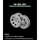 Sbs 3d032 1/35 Sd.kfz 251 Roadwheel Set With Hollowed Hubs Resin Model Kit